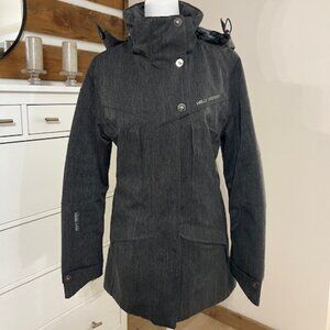 Helly Hansen Women's Jacket, Size Small, Gray herringbone pattern